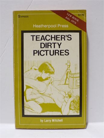 Teacher's Dirty Pictures by Larry Mitchell, Paperback Book 1976 Heatherpool HP6025 091025WP-20