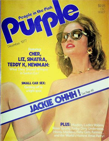 Purple Magazine Ft. Cher, Jackie Ohhh & Frank Sinatra December 1977 072125RP-