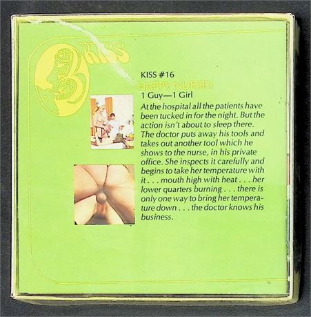 Kiss #16 Happy Nurses 1m1f Regular 8mm Adult Film Reel Vintage 080425AVHS2