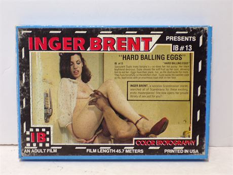 Hard Balling Eggs IB #13 Inger Brent 8mm Adult Film Reel Vintage Super 45.7m 081725WVHS
