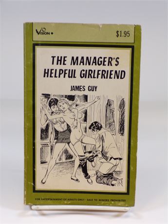 The Manager's Helpful Girlfriend by James Guy, Paperback Book 1974 Vision Star Dist 6035 102025WP-15
