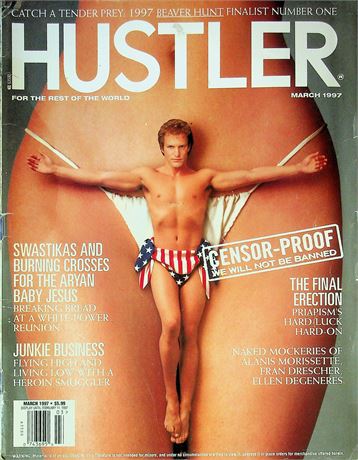 Hustler Magazine Woody Harrelson March 1997 062025RP-