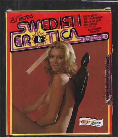 Swedish Erotica #22 Large & Small Super 8mm Film Reel 1976 Vintage 061825CBVHS2