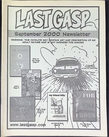 Last Gasp Newsletter/Magazine Sept 2000 111925AKP-36