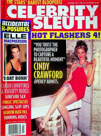 Celebrity Sleuth Magazine Ft. Cindy Crawford Hot Flashers 4 Vol.11 No.3 101025RP2-