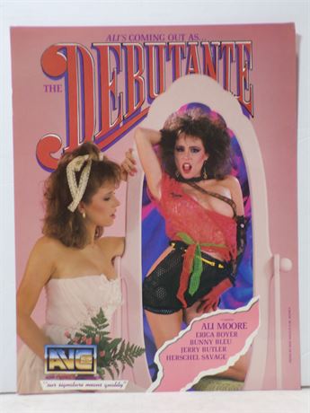 Ali Moore in The Debutante, AVC Video 1986 Promo Ad Slick Sheet 051325WP-31