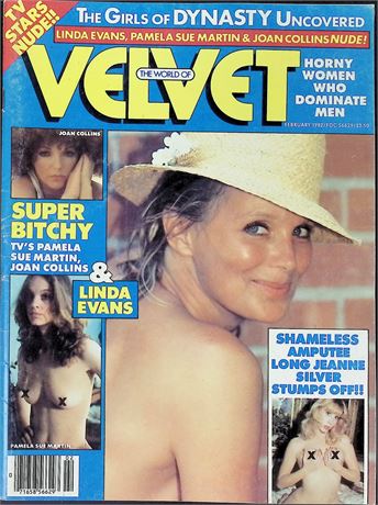 The World of Velvet Magazine Magazine w/ Linda Evans February 1982 011226AKP-78