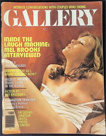 Gallery Magazine ft. Mel Brooks, Ray Bradbury April 1976 111125AKP-41