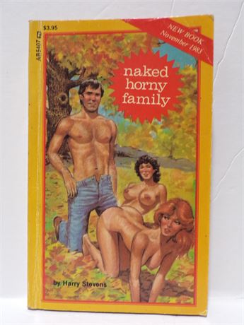 Naked Horny Family by Harry Stevens, Paperback Book 1983 Greenleaf AB5407 072825WP-10