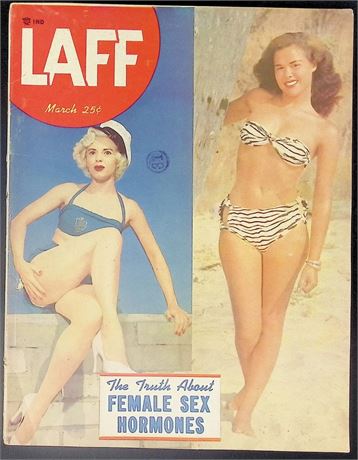 Laff Magazine March 1952 ft. Beverly Michaels, Greta Thysegen 091925AKNON-16