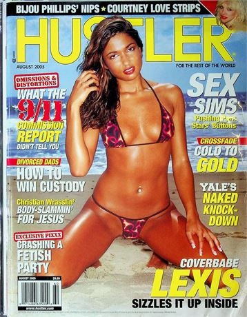 Hustler Magazine Ft. Lexis & Bijou Phillips August 2005 100925RP-