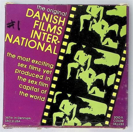 Danish Films International #1 Reg 8mm Film Reel Vintage 091225AVHS
