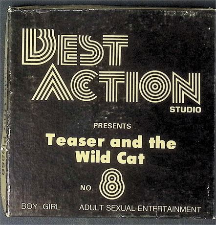 Best Action Studio #8 Teaser and the Wild Cat Adult Reg 8mm Film 121525AKVHS2
