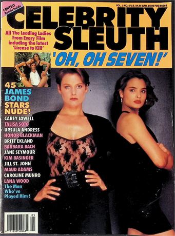 Celebrity Sleuth Magazine ft. Carey Lowell, Talisa Soto Vol.2 No.7 1989 111125AKP-51