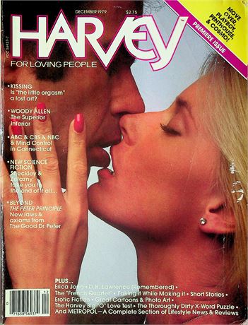 Harvey Magazine Premiere Issue Ft. Woody Allen & Erica Jong December 1979 092025RP-