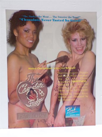 Jeannie Pepper in The Chocolate Fudge 1987 Pink Video Promo Slick Ad Sheet 061925WP-18