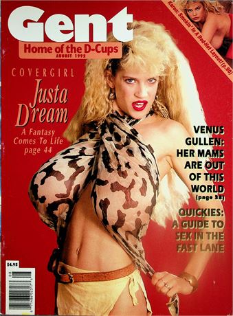 Gent  Magazine  Covergirl Justa Dream  August 1992   052825lm-p