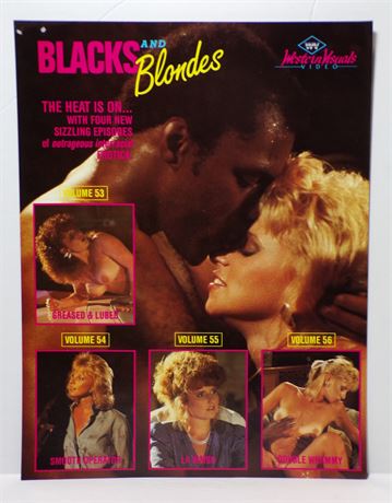 Blacks & Blondes Western Visuals Video Vol 53-56 1980's Promo Slick Ad Sheet 061925WP-53