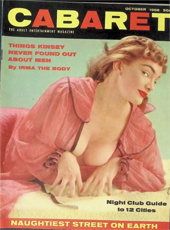 Cabaret Magazine ft. Rita Grable October 1956 Vol. 2 No. 6 121925AKP-25
