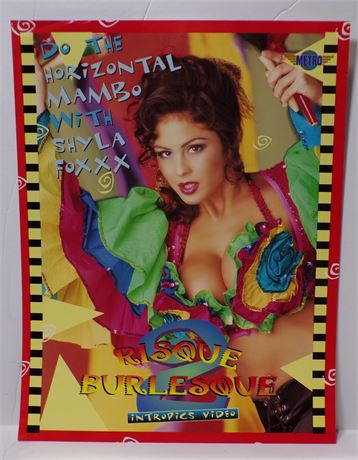 Shyla Foxxx in Rique Burlesque 2 1996 Metro Video Ad Slick Sheet 060425WP-40
