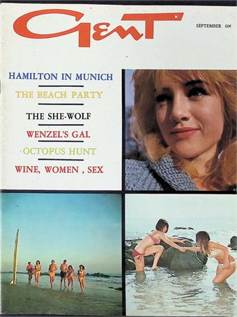 Gent Magazine w/ Sally Verden September 1966 011226AKP-74