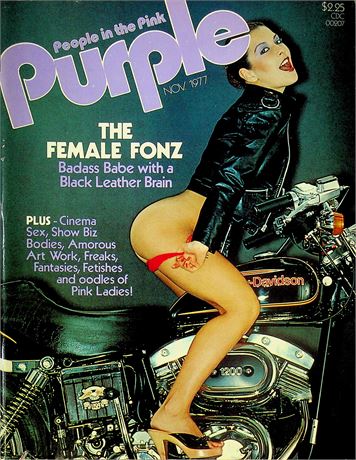 Purple Magazine Ft. Female Fonze & Samantha November 1977 072125RP-