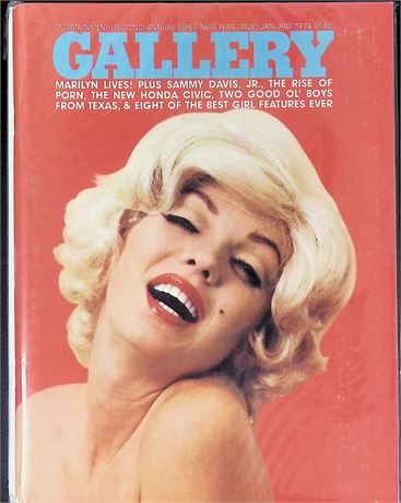 Gallery Magazine ft. Sammy Davis Jr. Jan 1974 111825AKP-3