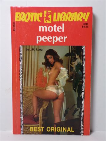 Motel Peeper by J H Long, Paperback Novel 1976 Greenleaf EL2031 061125WP-20
