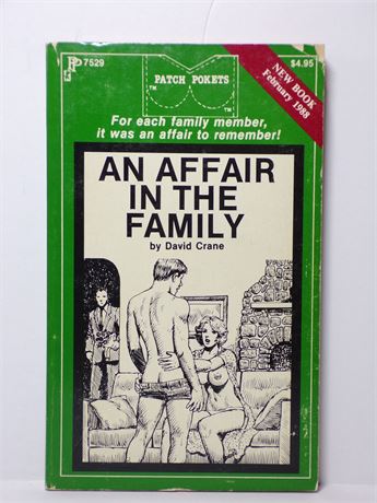 An Affair in the Family by David Crane, Paperback Novel 1980's Patch Pokets 7529 061125WP-68