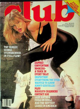 Club Magazine Ft. George Steinbrenner & Lady Anthea July 1981 061425RP