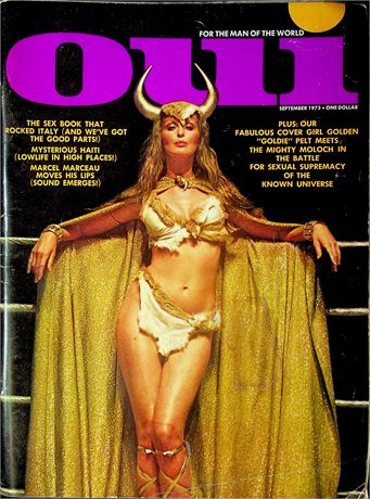 OUI Magazine Ft. Golden Pelt & Marcel Marceau September 1973 100925RP-
