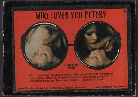 Who Loves You Peter?, Upstairs Maid Gemini Studios Regular 8mm Film Reel Vintage 052625CBVHS