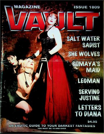 Vault Oversized BDSM Magazine Serving Justine & Sumaya's Maid Issue 1809 101025RP-