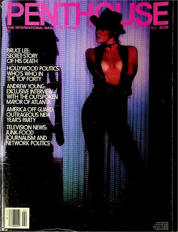 Penthouse Magazine Ft. Bruce Lee & Andrew Young February 1983 082325RP-