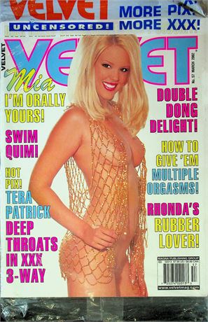 Velvet Magazine Ft. Mia & Rhonda March 2002 No.57 Sealed 062025RP-