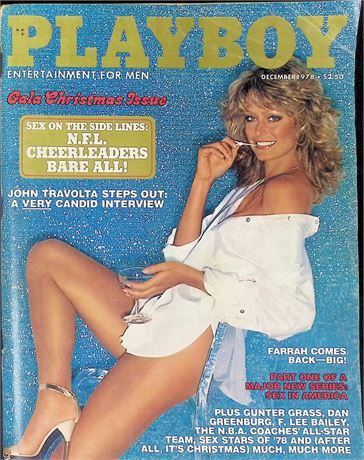 Playboy Magazine ft. John Travolta, Farrah Fawcett Dec 1978 111925AKP-75