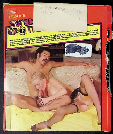 Swedish Erotica #70 Black In White Reg 8mm Film 122225AKVHS2