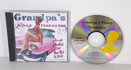 Grandpa's Pinup Treasures 1940-1950's BR Media 1995 Windows Mac CD-ROM 102625WP