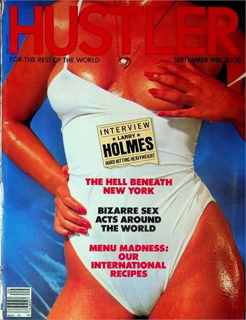 Hustler Magazine Ft. Larry Holmes & Alicia September 1981 082525RP-