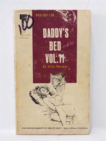 Daddy's Bed Vol 11 by Billie Monday, Paperback Book 1974 Liverpool BSS-757 071125WP-22