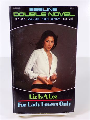 Liz is a Lez & For Lady Lovers Only, 1980's Beeline Double Novel DN6364-C 102625WP