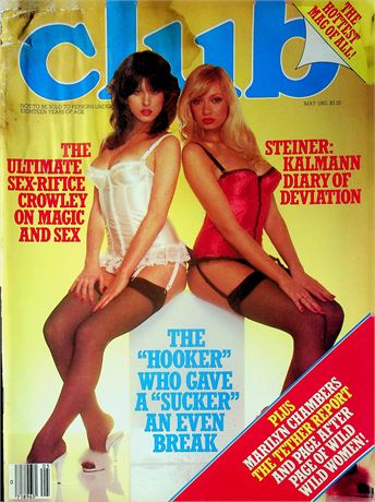 Club Magazine Ft. Marilyn Chambers & Tracy May 1982 100825RP-