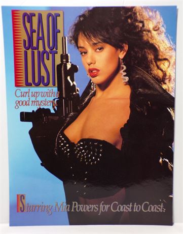 Mia Powers in Sea of Lust 1990 Coast to Coast Video Promo Slick Ad Sheet 061925WP-85