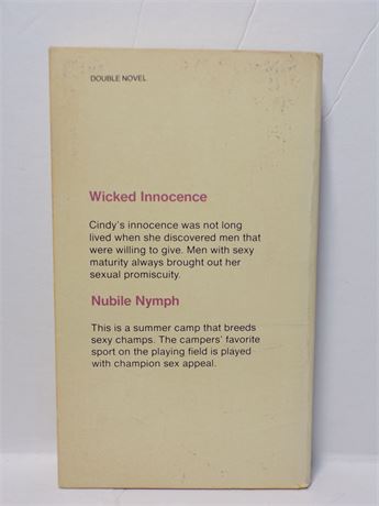 Wicked Innocence/Nubile Nymph, 1978 Beeline Double Novel DN6203-A ...