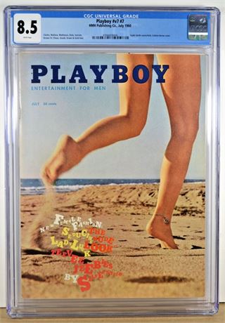 Playboy #v7 #7 HMH Pub. July 1960 Teddi Smith Collete Berne CGC 8.5 CL45