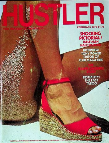 Hustler Magazine Ft. Tony Power & Ralph Ginzburg February 1976 062025RP-