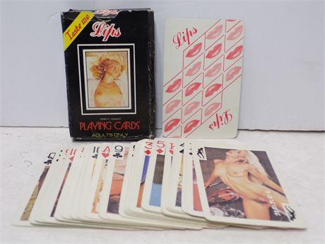 Lips 8283 Vintage Adult Nude Model Playing Cards Complete Deck 052625WP