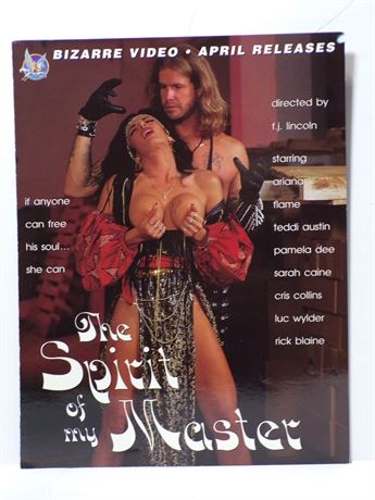 "The Spirit of My Master" Cover Bizarre Video Brochure Ad Slick Foldout 060425WP-82