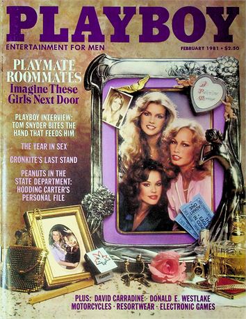 Playboy Magazine Ft. Tom Snyder & David Carradine February 1981 082325RP-