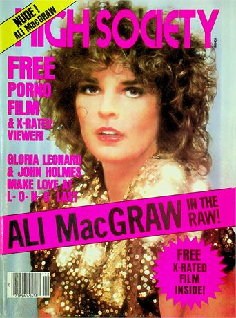 High Society Magazine Ft. Gloria Leonard & Ali MacGraw December 1980 080425RP-